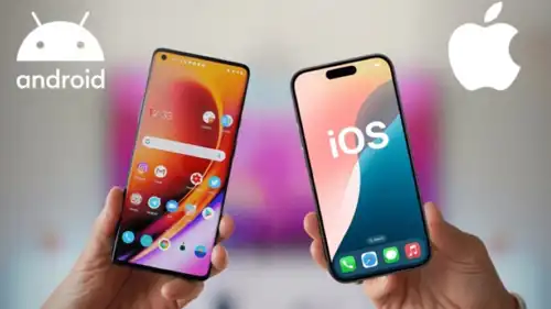 هاتفان بنظامي أندرويد وios