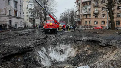 آثار دمار ألحقته غارات روسية على أوكرانيا