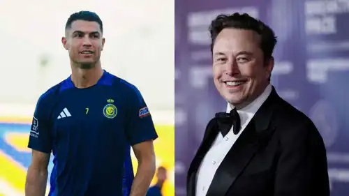 رونالدو مع إيلون ماسك