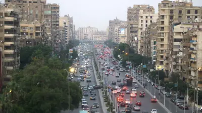 ازدحام مروري في شوارع القاهرة