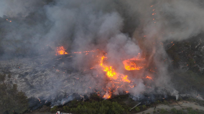 من حرائق اللاذقية في سوريا