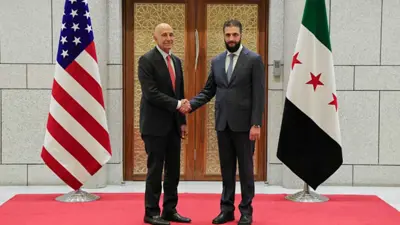 الشرع ومبعوث ترامب لسوريا