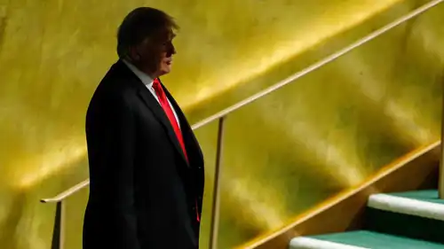 ترامب قبل صعوده منصة الأمم المتحدة 