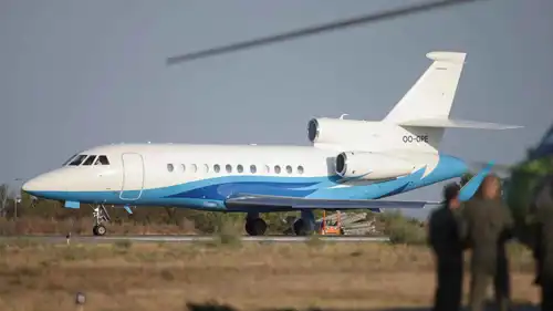 طائرة فون دير لاين في رومانيا 