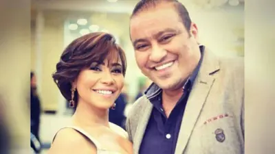 شيرين وشقيقها محمد 