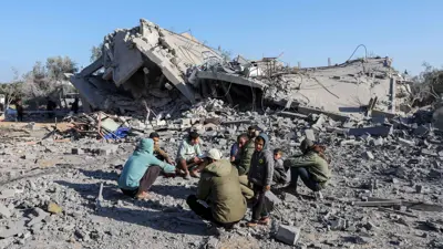 موقع غارة إسرائيلية في غزة