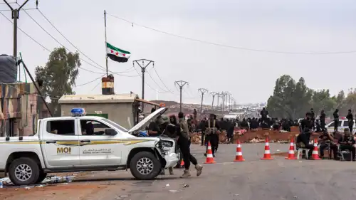 عناصر من قوات الأمن الحكومية في السويداء