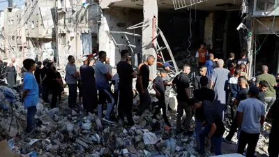 غارة إسرائيلية على مخيم نور شمس