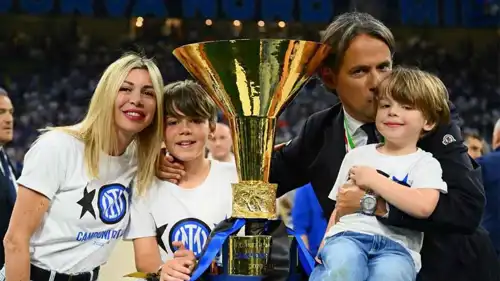 سيموني إنزاغي وزوجته