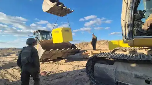 الخط الأصفر داخل قطاع غزة 