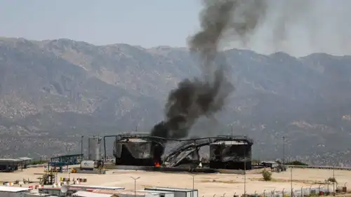 هجوم سابق على منشأة نفطية في دهوك