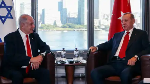 رجب طيب أردوغان وبنيامين نتنياهو في لقاء سابق