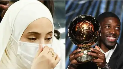 عثمان ديمبلي وزوجته