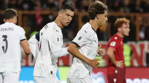 كريستيانو رونالدو وفيليكس مع منتخب البرتغال