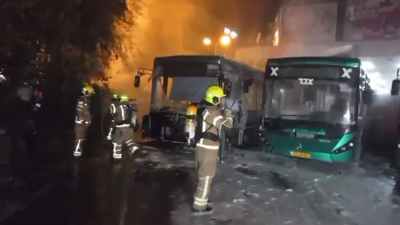 جانب من الحرائق في كريات شمونة