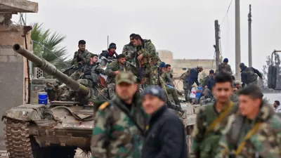 عناصر من الجيش السوري في حماة