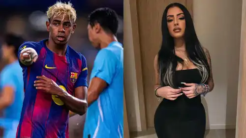 لامين يامال والمغنية الكوبية مالو تريفيغو