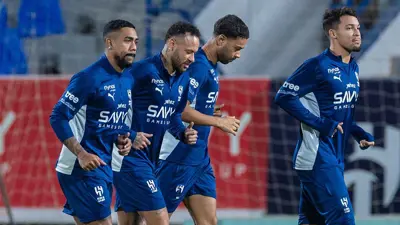 مالكوم في تدريبات الهلال السعودي