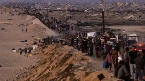 نازحين من مدينة غزة