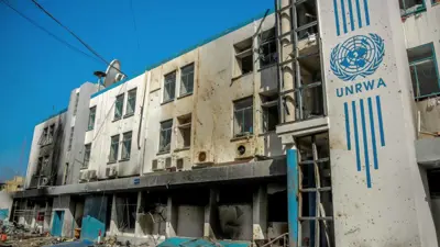 أحد مقار وكالة غوث وتشغيل اللاجئين الفلسطينيين الأونروا