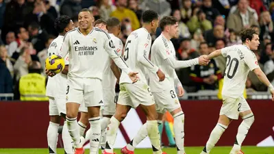 من مباراة ريال مدريد ولاس بالماس في الليغا