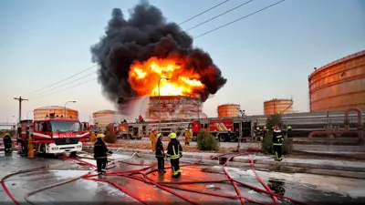 حريق سابق في إيران