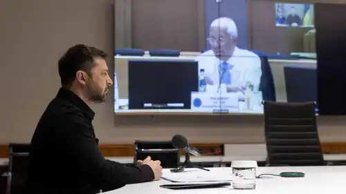 فولوديمير زيلينسكي خلال قمة الاتحاد الأوروبي