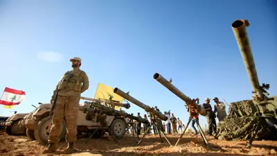 مقاتلون من مليشيا حزب الله اللبناني