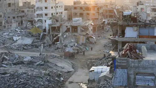 مبانٍ متضررة في غزة