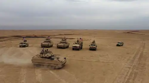 مركبات عسكرية تابعة للتحالف الدولي في سوريا- أرشيفية