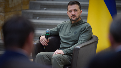 الرئيس الأوكراني فلاديمير زيلينسكي