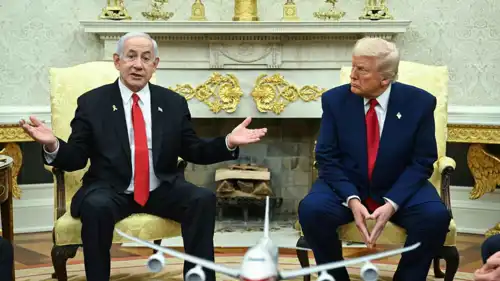 الرئيس الأمريكي دونالد ترامب وبنيامين نتنياهو