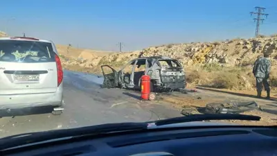 سيارة قاطرجي المستهدفة