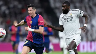 مباراة سابقة بين برشلونة وريال مدريد