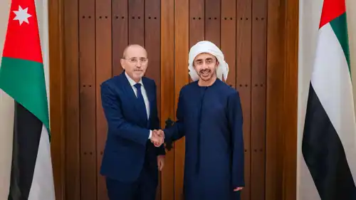 وزيرا الخارجية الإماراتي والأردني