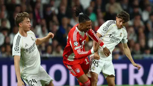 مايكل أوليس في مباراة ريال مدريد وبايرن ميونخ