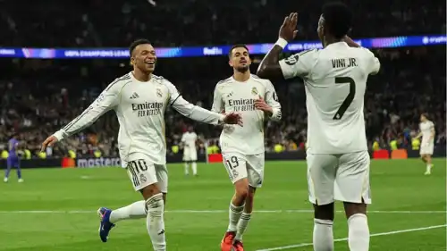 احتفال لاعبي ريال مدريد