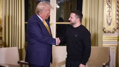 دونالد ترامب خلال لقاء سابق مع فولوديمير زيلينسكي