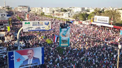 تظاهرة لأنصار المجلس الانتقالي الجنوبي 