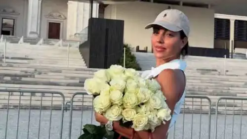 جورجينا رودريغيز في زيارة السيدة فاطمة