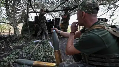 جنود أوكرانيون على خط المواجهة قرب بوكروفسك