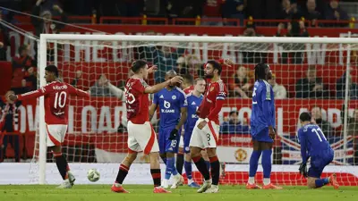 مانشستر يونايتد يكتسح ليستر سيتي