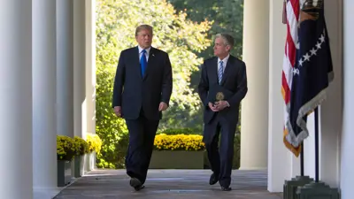 جيروم باول ودونالد ترامب