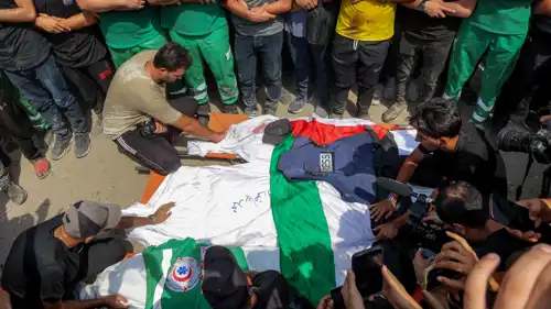 من تشييع الصحفيين