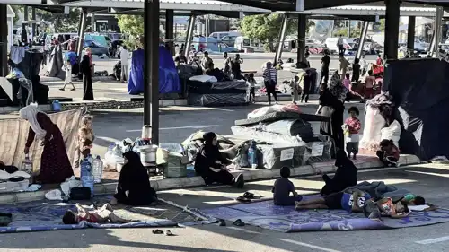 نازحون لبنانيون خلال الحرب الأخيرة