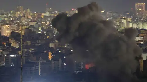 جانب من آثار الغارات الإسرائيلية على لبنان