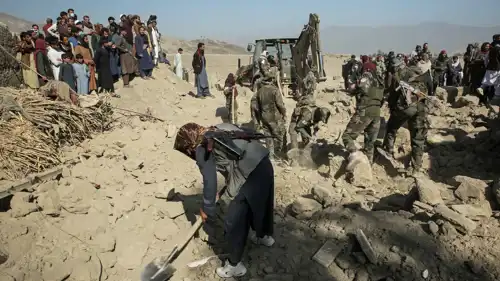 آثار الهجوم الباكستاني