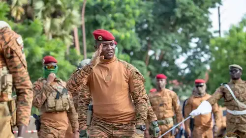 الرئيس الانتقالي في بوركينا فاسو إبراهيم تراوري