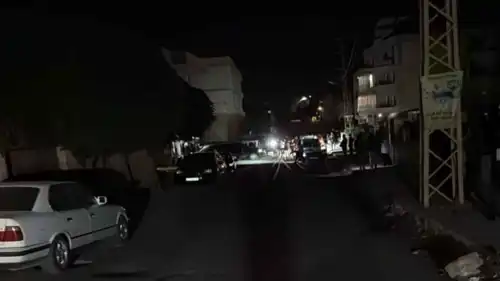 موقع الغارة في بعلبك