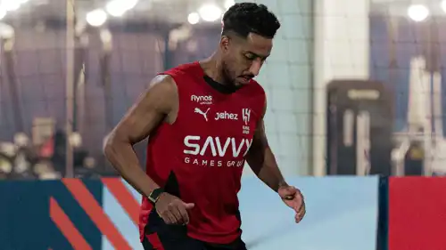 سالم الدوسري في تدريبات الهلال